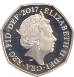 2017 SILVER 50P ( PROOF ) - WORLD COINS - Cambridgeshire Coins