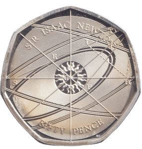 2017 SILVER 50P SIR ISAAC NEWTON ( PROOF ) - WORLD COINS - Cambridgeshire Coins