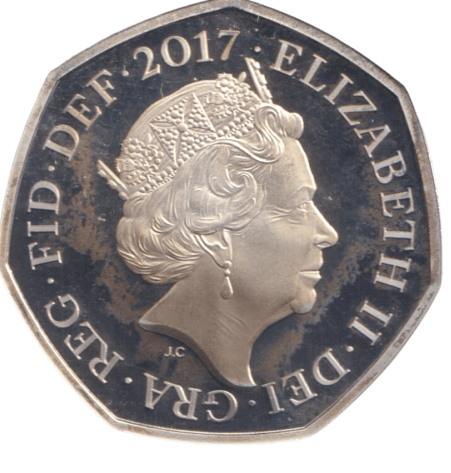 2017 SILVER 50P SIR ISAAC NEWTON ( PROOF ) - WORLD COINS - Cambridgeshire Coins