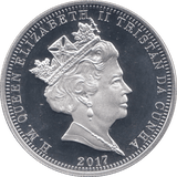 2017 SILVER FIVE POUNDS TRISTAN DA CUNHA - SILVER WORLD COINS - Cambridgeshire Coins