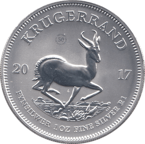 2017 SILVER KRUGERRAND 1OZ SOUTH AFRICA ( UNC ) - SILVER WORLD COINS - Cambridgeshire Coins