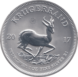 2017 SILVER KRUGERRAND 1OZ SOUTH AFRICA ( UNC ) - SILVER WORLD COINS - Cambridgeshire Coins