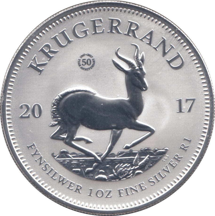 2017 SILVER KRUGERRAND 1OZ SOUTH AFRICA ( UNC ) - SILVER WORLD COINS - Cambridgeshire Coins