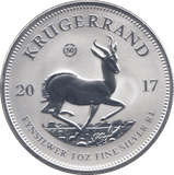 2017 SILVER KRUGERRAND 1OZ SOUTH AFRICA ( UNC ) - SILVER WORLD COINS - Cambridgeshire Coins