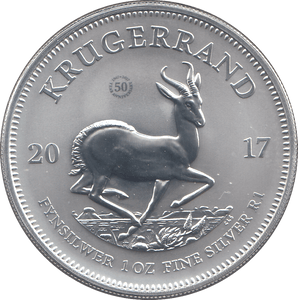 2017 SILVER KRUGERRAND SOUTH AFRICA ( BU ) - SILVER WORLD COINS - Cambridgeshire Coins