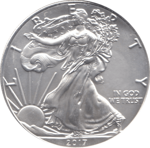 2017 SILVER LIBERTY DOLLAR USA - SILVER WORLD COINS - Cambridgeshire Coins