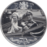 2017 SILVER PLATED CROWN 70TH ANNIVERSARY GIBRALTAR BU - WORLD COINS - Cambridgeshire Coins