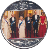 2017 SILVER PLATED CROWN 70TH ANNIVERSARY GIBRALTAR BU - WORLD COINS - Cambridgeshire Coins