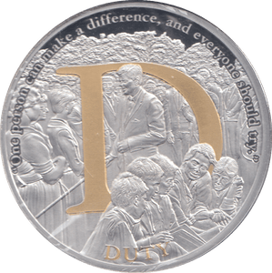 2017 SILVER PLATED JOHN F. KENNEDY 100TH BIRTHDAY DUTY - WORLD COINS - Cambridgeshire Coins
