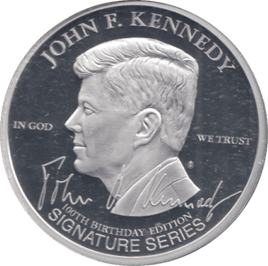 2017 SILVER PLATED JOHN F. KENNEDY 100TH BIRTHDAY EQUALITY - WORLD COINS - Cambridgeshire Coins
