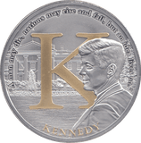 2017 SILVER PLATED JOHN F. KENNEDY 100TH BIRTHDAY KENNEDY - WORLD COINS - Cambridgeshire Coins