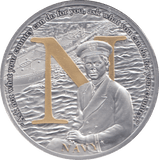 2017 SILVER PLATED JOHN F. KENNEDY 100TH BIRTHDAY NAVY - WORLD COINS - Cambridgeshire Coins