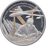 2017 SILVER PLATED JOHN F. KENNEDY 100TH BIRTHDAY NUCLEAR TEST BAN TREATY - WORLD COINS - Cambridgeshire Coins