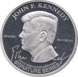 2017 SILVER PLATED JOHN F. KENNEDY 100TH BIRTHDAY YOUTHFULNESS - WORLD COINS - Cambridgeshire Coins