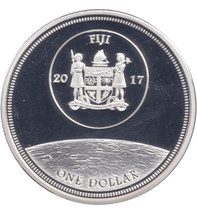 2017 SILVER PLATED ONE DOLLAR FIJI - WORLD COINS - Cambridgeshire Coins
