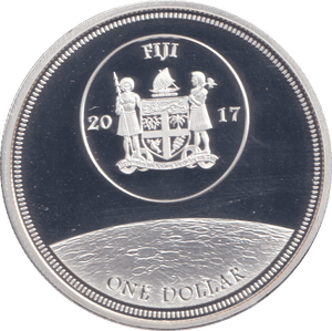 2017 SILVER PLATED ONE DOLLAR FIJI - WORLD COINS - Cambridgeshire Coins