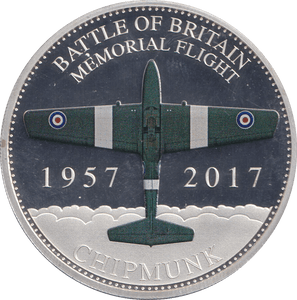 2017 SILVER PLATED PROOF BATTLE OF BRITAIN FIFTY PENCE CHIPMUNK - SILVER WORLD COINS - Cambridgeshire Coins