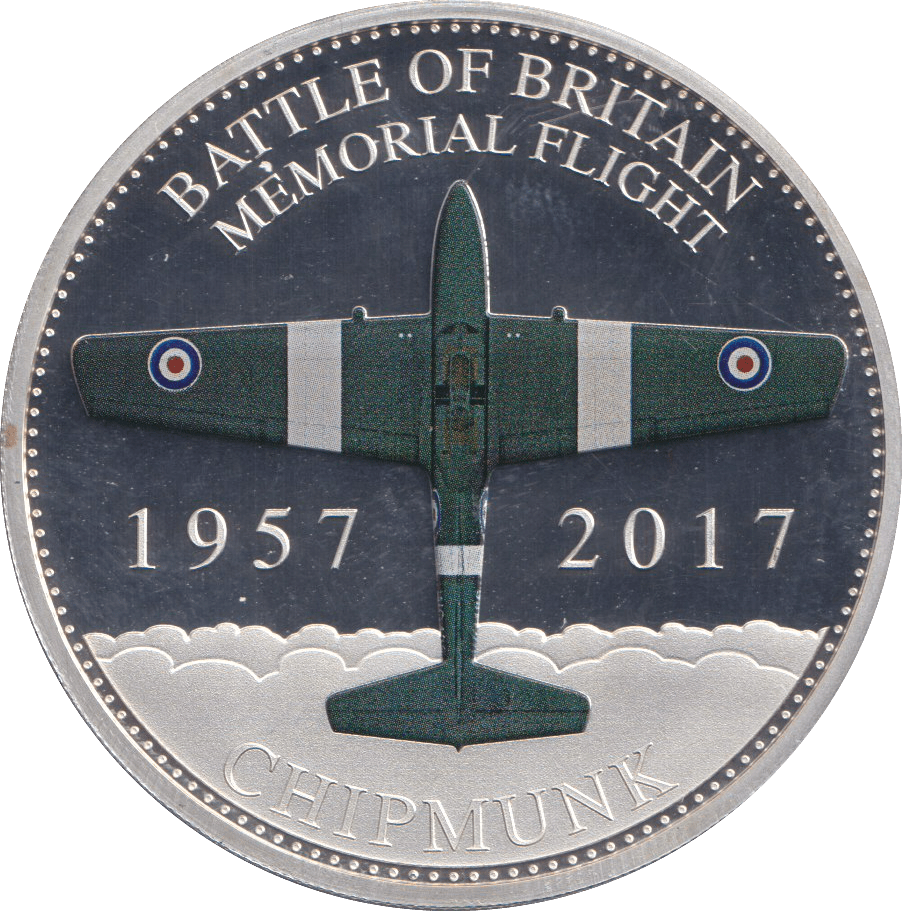 2017 SILVER PLATED PROOF BATTLE OF BRITAIN FIFTY PENCE CHIPMUNK - SILVER WORLD COINS - Cambridgeshire Coins