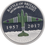 2017 SILVER PLATED PROOF BATTLE OF BRITAIN FIFTY PENCE DAKOTA - SILVER WORLD COINS - Cambridgeshire Coins