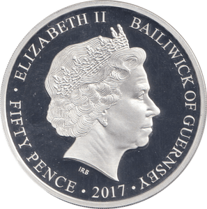 2017 SILVER PLATED PROOF BATTLE OF BRITAIN FIFTY PENCE DAKOTA - SILVER WORLD COINS - Cambridgeshire Coins