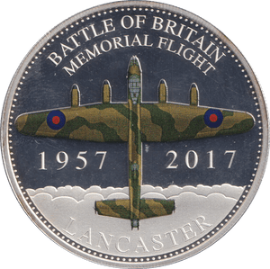 2017 SILVER PLATED PROOF BATTLE OF BRITAIN FIFTY PENCE LANCASTER - SILVER WORLD COINS - Cambridgeshire Coins