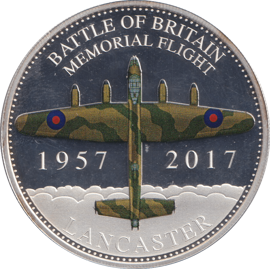 2017 SILVER PLATED PROOF BATTLE OF BRITAIN FIFTY PENCE LANCASTER - SILVER WORLD COINS - Cambridgeshire Coins