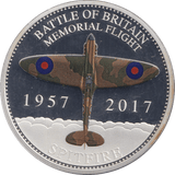 2017 SILVER PLATED PROOF BATTLE OF BRITAIN FIFTY PENCE SPITFIRE - SILVER WORLD COINS - Cambridgeshire Coins