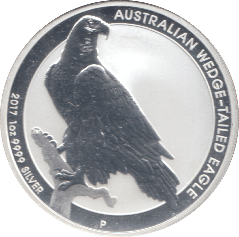 2017 SILVER PROOF 1OZ FINE SILVER ONE DOLLAR AUSTRALIAN WEDGE TAILED EAGLE - Silver Proof - Cambridgeshire Coins