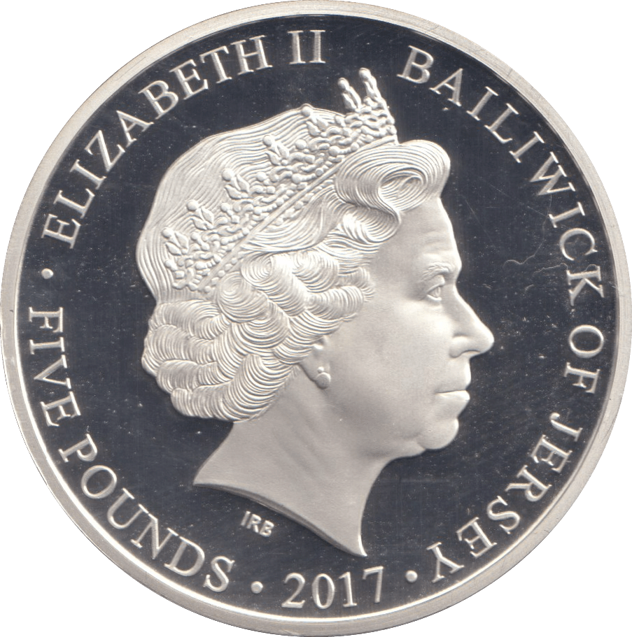 2017 SILVER PROOF £5 KING CANUTE - SILVER WORLD COINS - Cambridgeshire Coins