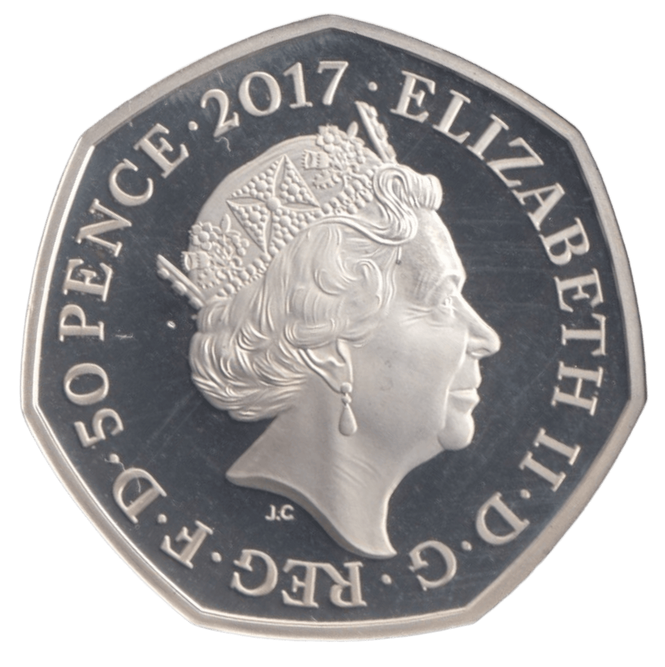 2017 SILVER PROOF 50P MR. JEREMY FISHER - 50P Silver Proof - Cambridgeshire Coins