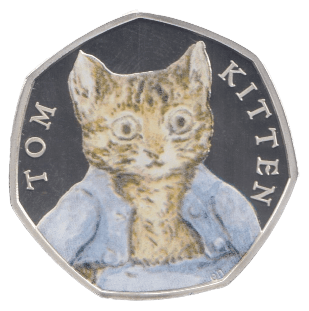 2017 SILVER PROOF 50P TOM KITTEN - 50P Silver Proof - Cambridgeshire Coins