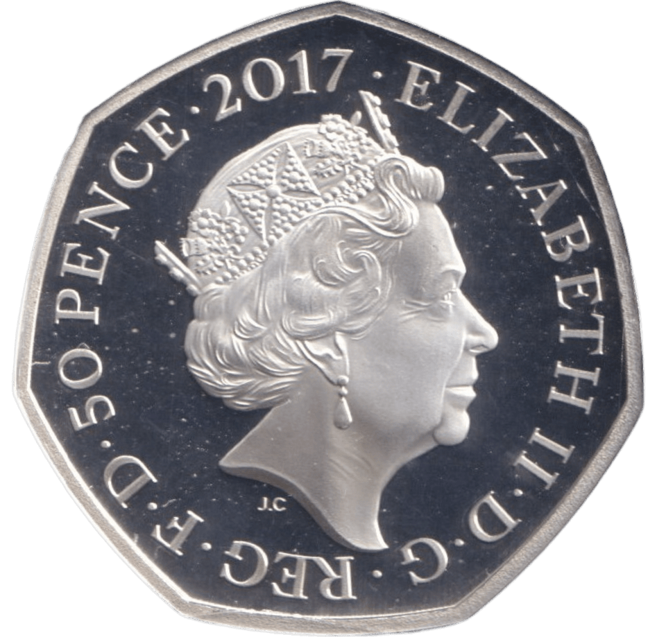 2017 SILVER PROOF COLOURED 50P BEATRIX POTTER TOM KITTEN - 50P Silver Proof - Cambridgeshire Coins