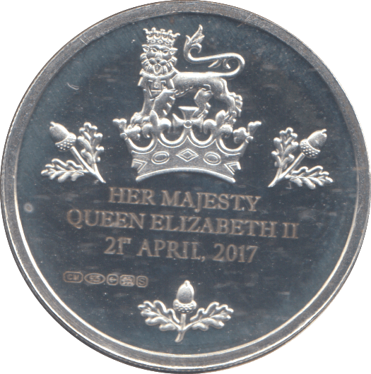 2017 SILVER PROOF ELIZABETH II 90TH BIRTHDAY MEDALLION - MEDALS & MEDALLIONS - Cambridgeshire Coins