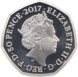 2017 SILVER PROOF FIFTY PENCE MR JEREMY FISHER GREAT BRITAIN - SILVER WORLD COINS - Cambridgeshire Coins