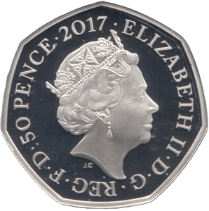 2017 SILVER PROOF FIFTY PENCE TOM KITTEN GREAT BRITAIN - SILVER WORLD COINS - Cambridgeshire Coins