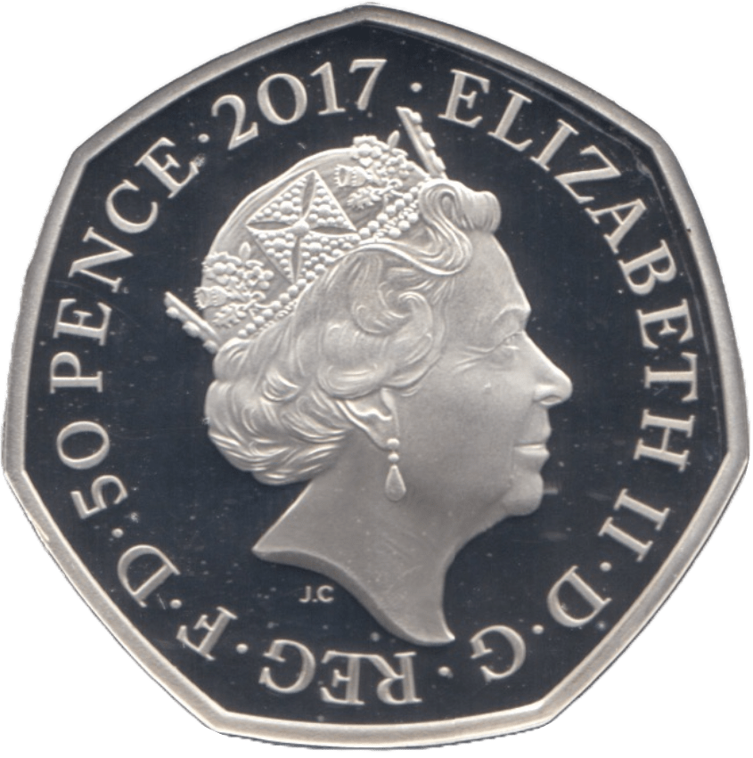 2017 SILVER PROOF FIFTY PENCE TOM KITTEN GREAT BRITAIN - SILVER WORLD COINS - Cambridgeshire Coins