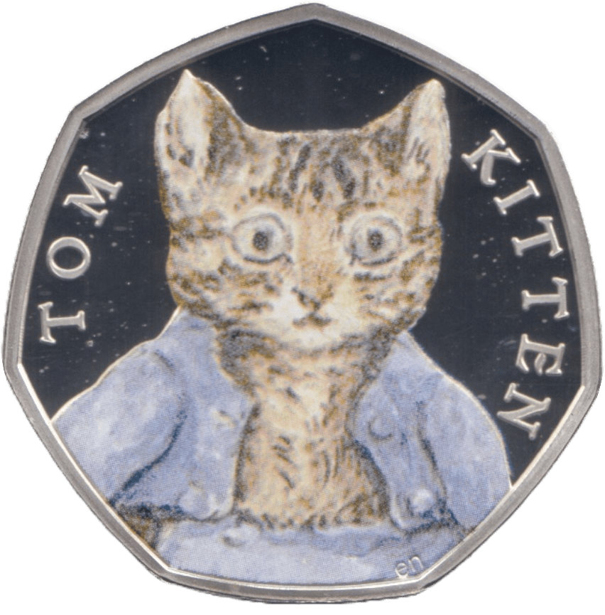 2017 SILVER PROOF FIFTY PENCE TOM KITTEN GREAT BRITAIN - SILVER WORLD COINS - Cambridgeshire Coins