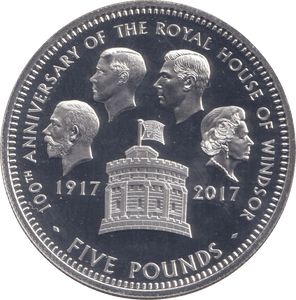 2017 SILVER PROOF FIVE POUNDS - SILVER WORLD COINS - Cambridgeshire Coins