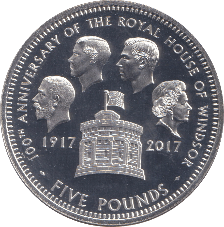 2017 SILVER PROOF FIVE POUNDS - SILVER WORLD COINS - Cambridgeshire Coins