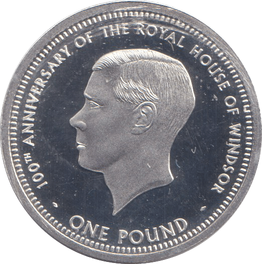 2017 SILVER PROOF ONE POUND 100TH ANNIVERSARY OF THE ROYAL HOUSE OF WINDSOR - SILVER WORLD COINS - Cambridgeshire Coins