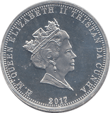 2017 SILVER PROOF ONE POUND TRISTAN DA CUNHA - SILVER WORLD COINS - Cambridgeshire Coins