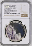 2017 SILVER PROOF PORTRAIT OF BRITAIN WESTMINSTER ABBEY ( NGC ) PF68 ULTRA CAMEO - NGC SILVER COINS - Cambridgeshire Coins