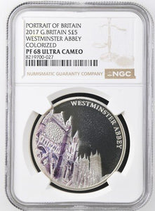 2017 SILVER PROOF PORTRAIT OF WESTMINSTER ABBEY ( NGC ) PF 68 ULTRA CAMEO - NGC SILVER COINS - Cambridgeshire Coins