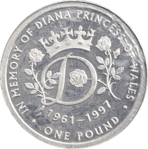 2017 SILVER PROOF £1 PRINCESS DIANA - £1 Silver Proof - Cambridgeshire Coins