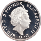 2017 SILVER PROOF TWO POUND QUEEN'S BEASTS LION OF ENGLAND - SILVER WORLD COINS - Cambridgeshire Coins