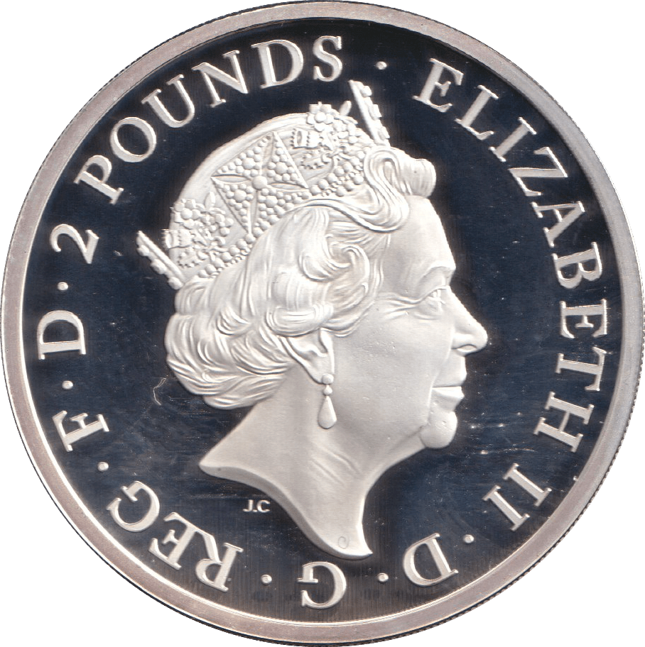 2017 SILVER PROOF TWO POUND QUEEN'S BEASTS UNICORN OF SCOTLAND - SILVER WORLD COINS - Cambridgeshire Coins