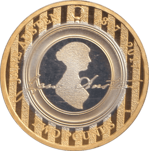 2017 SILVER TWO POUND JANE AUSTEN ( PROOF ) - WORLD COINS - Cambridgeshire Coins
