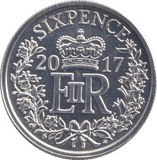 2017 SIXPENCE ( BU ) - SIXPENCE - Cambridgeshire Coins