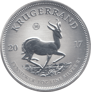 2017 SOUTH AFRICA SILVER PROOF KRUGERRAND 1oz FINE SILVER - Silver Proof - Cambridgeshire Coins