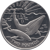 2017 TWO POUNDS BLUE WHALE ( BU ) - WORLD COINS - Cambridgeshire Coins